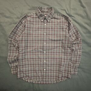 Jack Spade Shirt Mens L Plaid 100% Cotton Button Down Bleecker Street Preppy